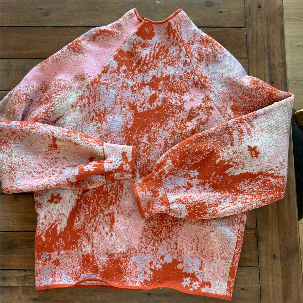 Anthropologie Beatriz Mock Neck Lurex Edition Sweater S - Picture 10 of 13